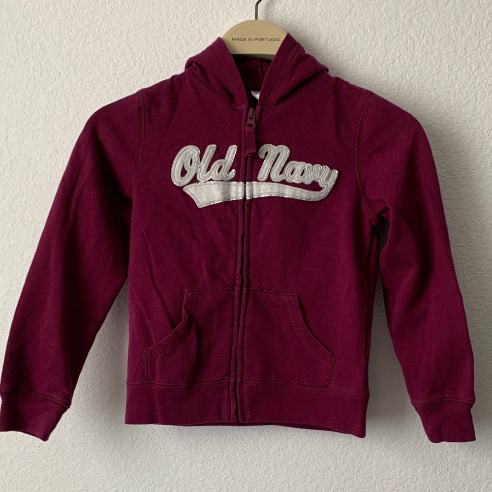 Old Navy Kids Maroon Hoodie with Logo